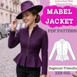 Peplum Jacket Sewing Pattern:...