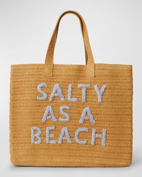 Salty as a Beach Straw Tote...