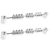 Minkissy 2pcs Silver...