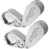 2 Pack 40X Metal Illuminated...