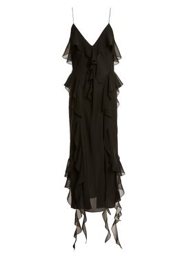 Women's Pim Ruffle Silk Maxi...