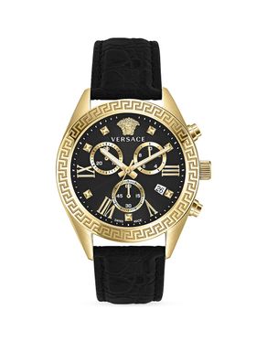 Women's Greca Chrono Goldtone...