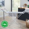 Heated Airer with Wings Silver