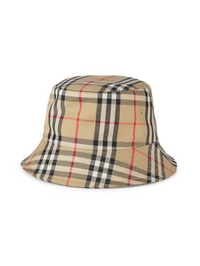 Women's Check Bucket Hat -...