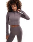 ASOS 4505 seamless fitted zip...