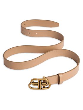 Women's BB Thin Belt - Latte...