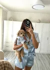 Light Blue Matching Pet and...