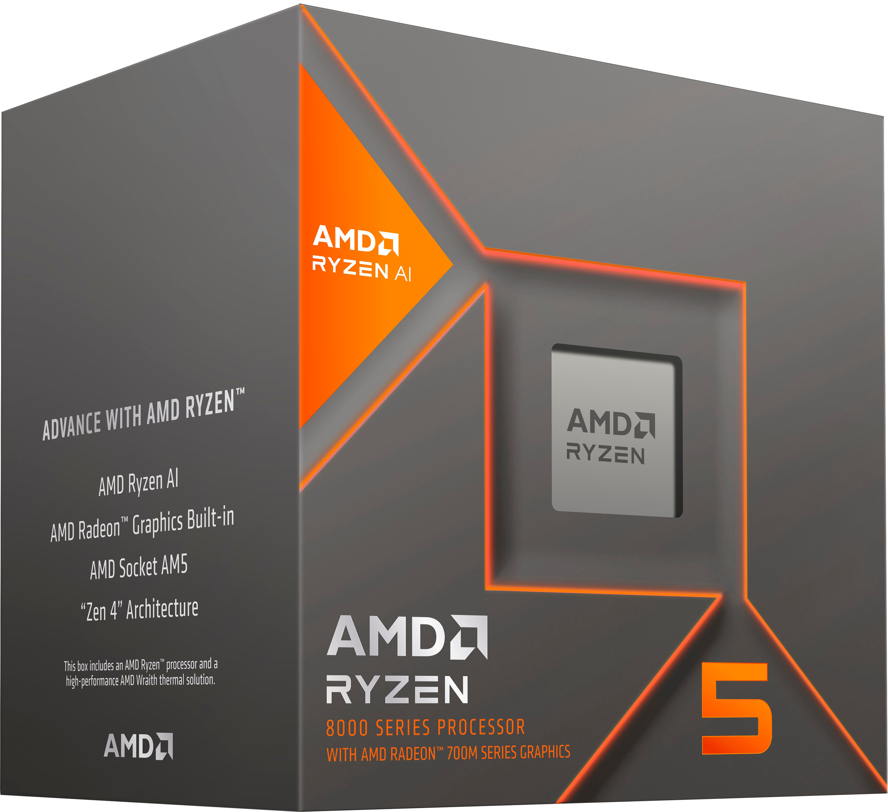 AMD - Ryzen 5 8600G 6-core -...