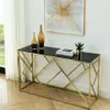 55" Gold Console Table With...