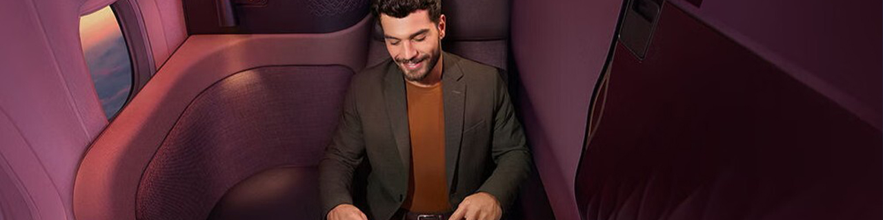 Qatar Airways promotional image for a deal offer