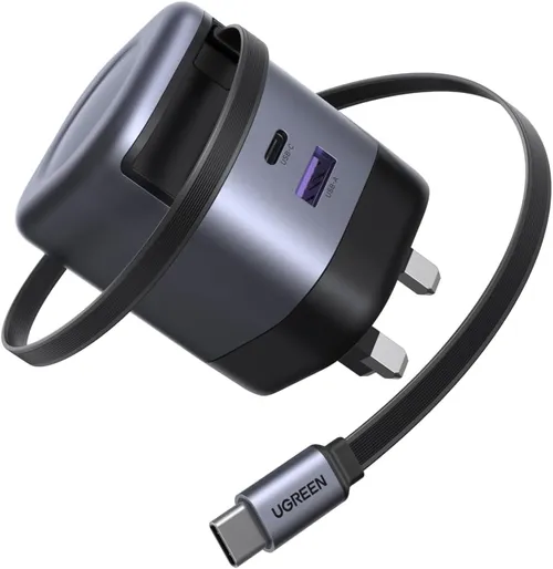 Nexode 65W Charger with Retractable USB-C Cable