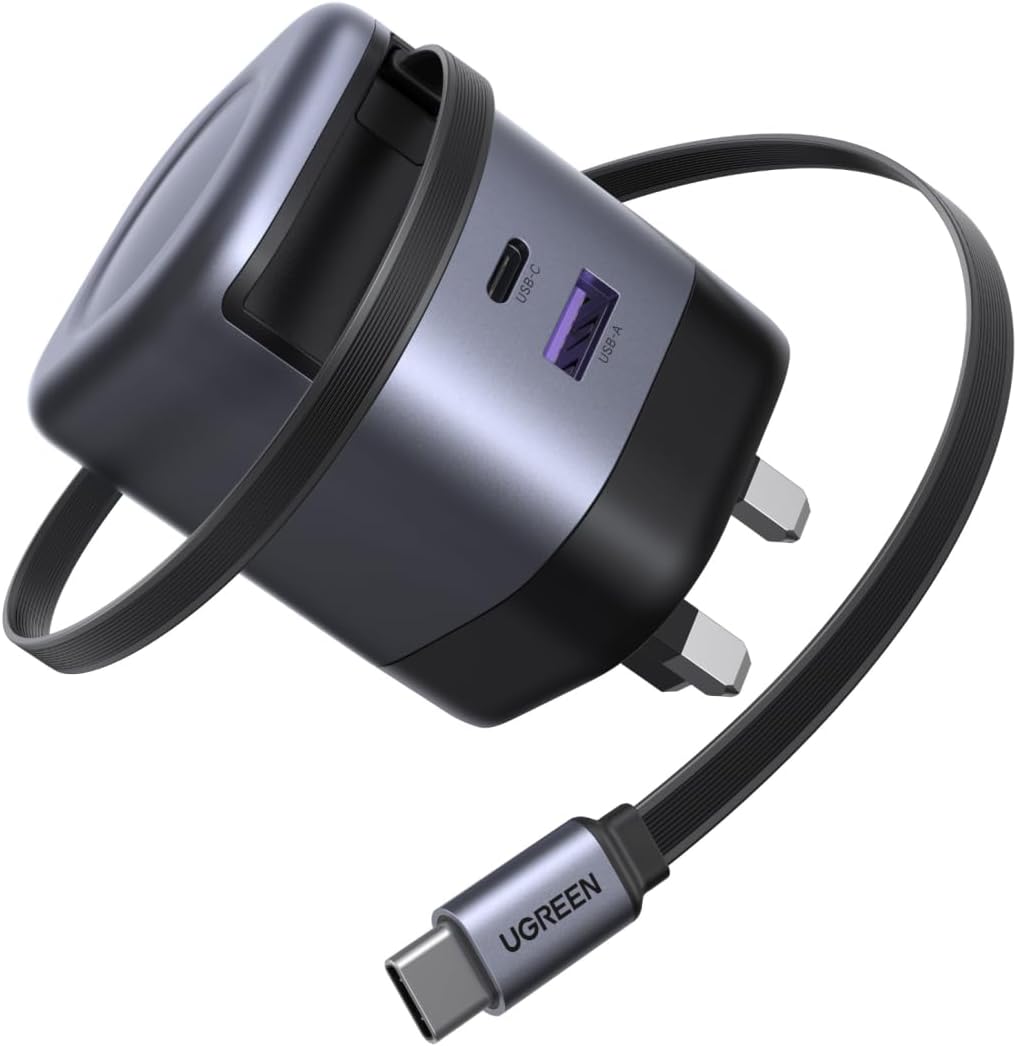 UGreen Nexode 65W Charger with Retractable USB-C Cable